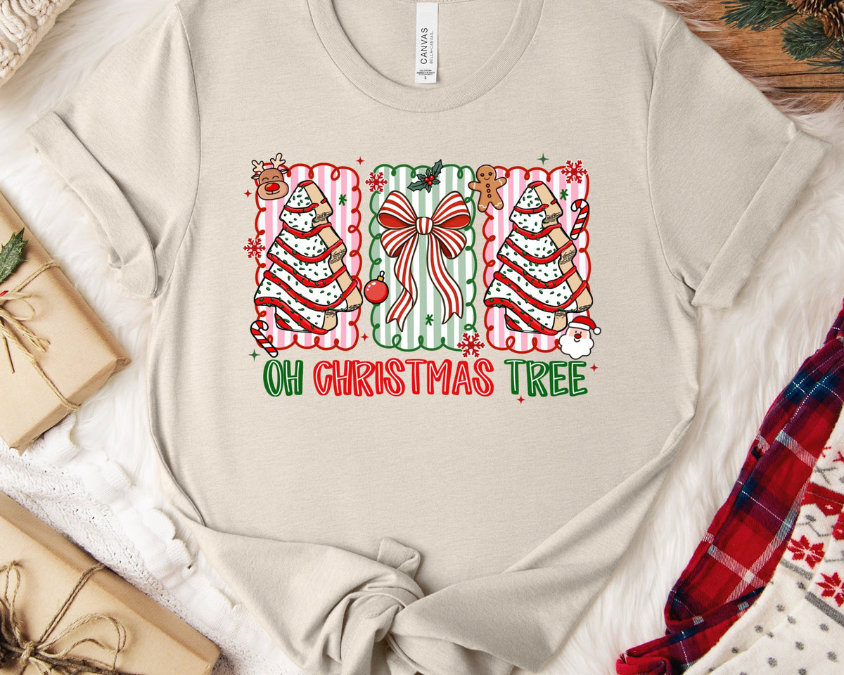 Oh Christmas Tree Snack Cake Tee